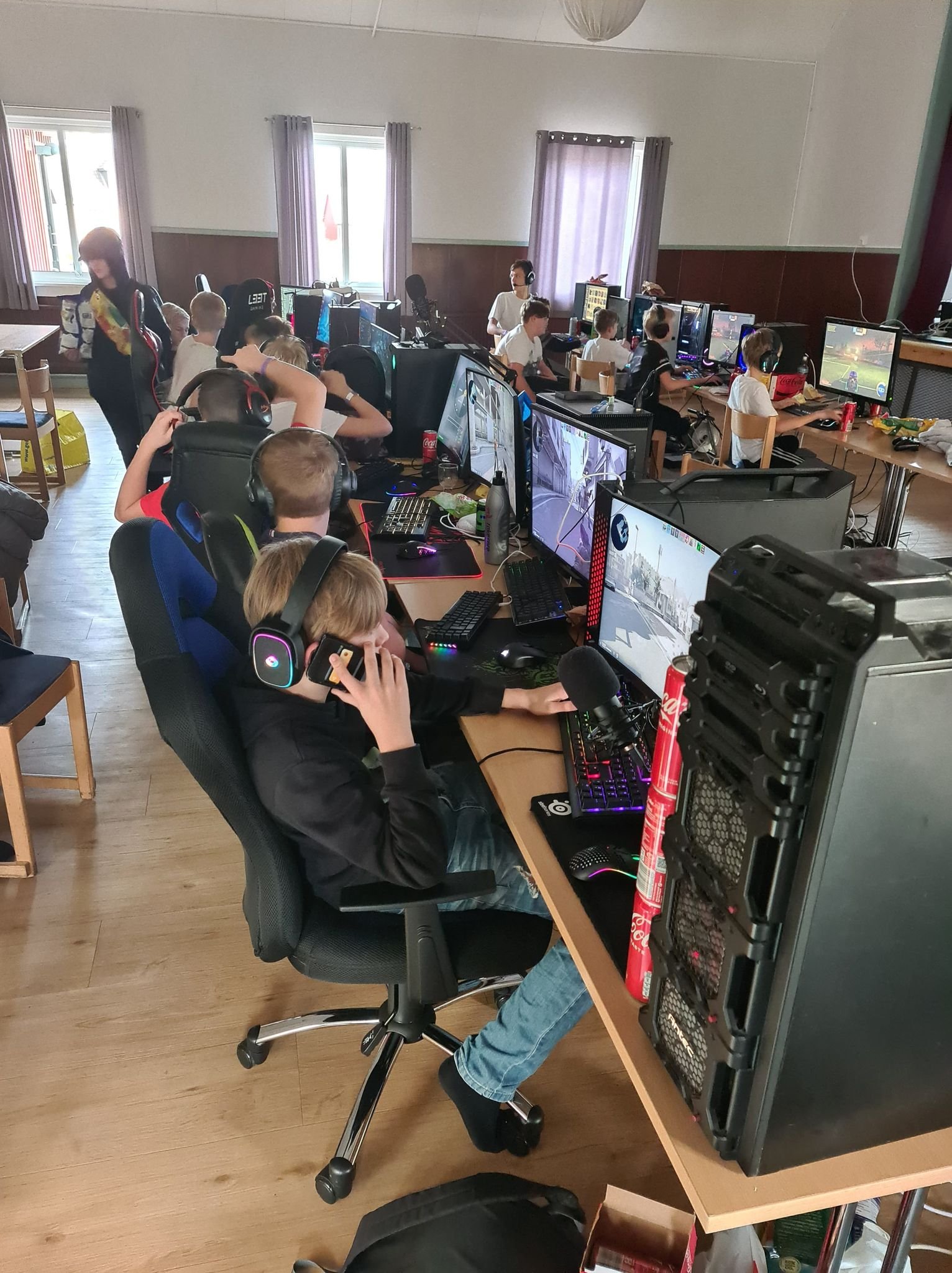 Gamingyta från ett tidigare LAN OUT LOUD